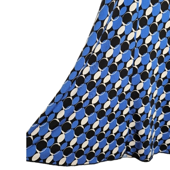 Passports Flowy Midi Circular Print Skirt with Flare Sides Size XL - Picture 3 of 7